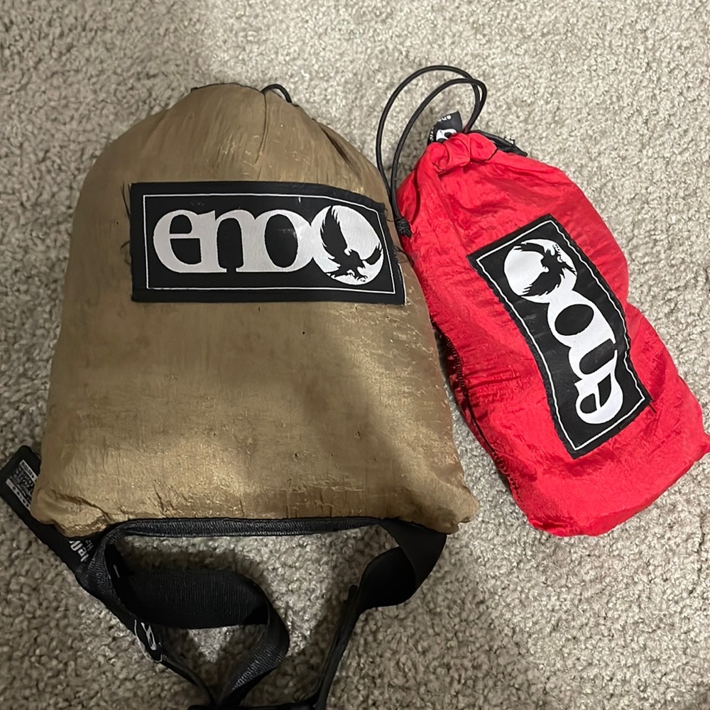 Eno double nest hammock, not used. Storage bags worn from moving